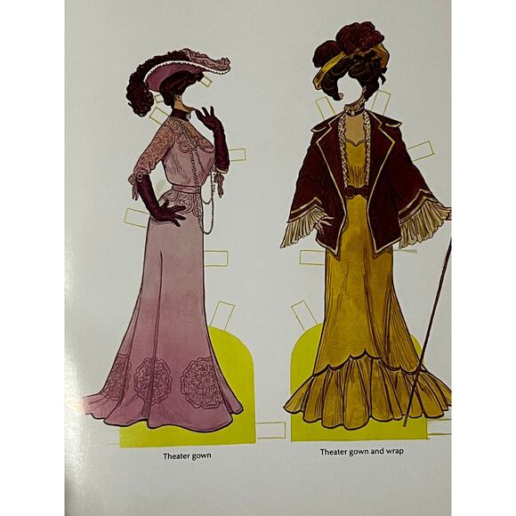 UNCUT Tom Tierney Gibson Girl Full Color Paper Dolls 1985 - Picture 2 of 4